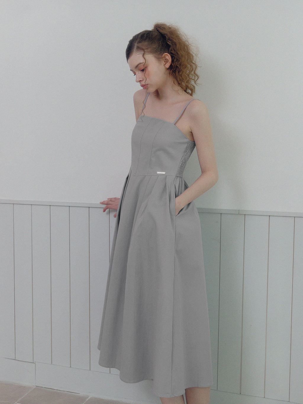 [TWEE] Hats Pintuck Sleeveless Dress
