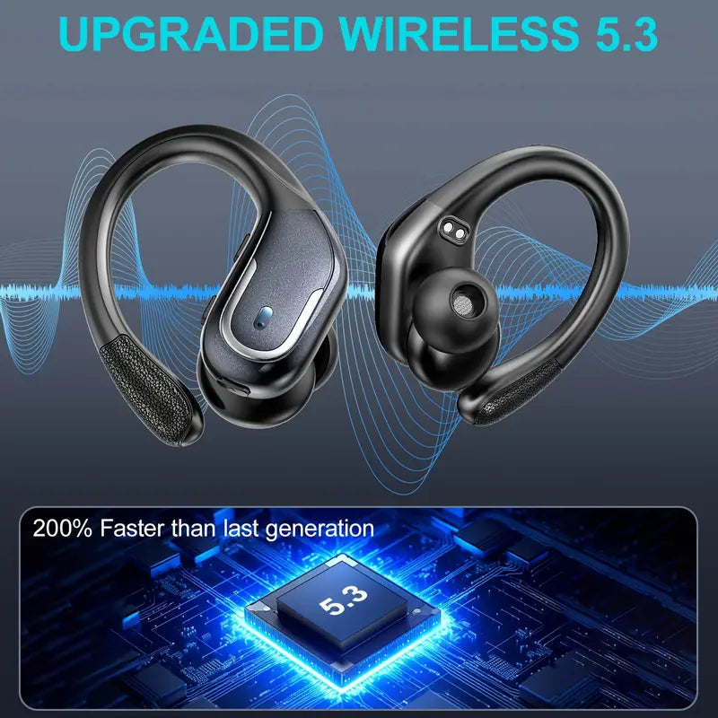 90H Wireless 5.3 Earbuds with ENC Noise Cancelling Mic