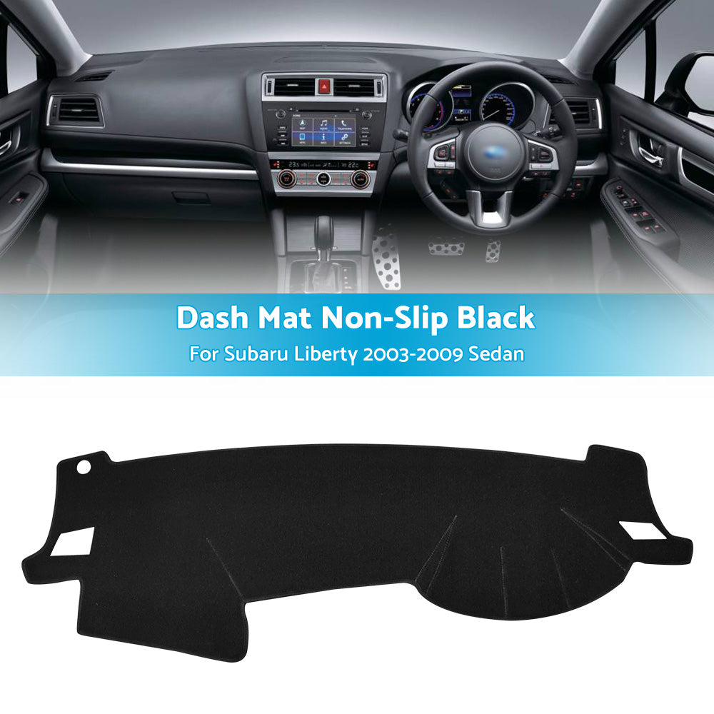 Dash Mat Suitable for Subaru Liberty 2003-2009 Sedan Dashboard Cover Black Non-Slip
