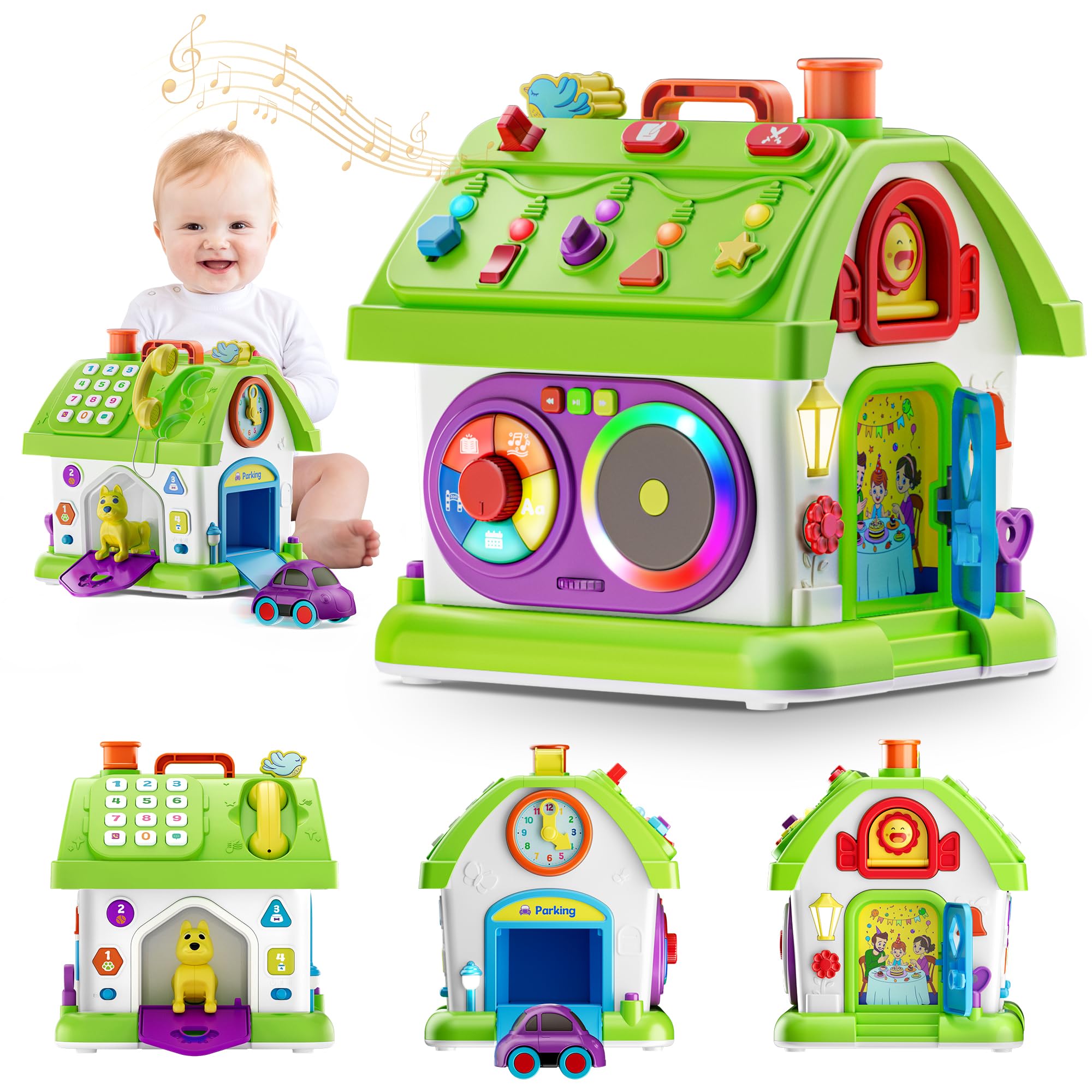 ToddlerCley Toddler Toys for 1 Year Old Girl Boy Musical Montessori Toy for 1 Year Old Girl First Birthday Girl Gift Learning Toy 1-3 Baby Toy 12-18 Months Educational Toy for 1+ Year Old