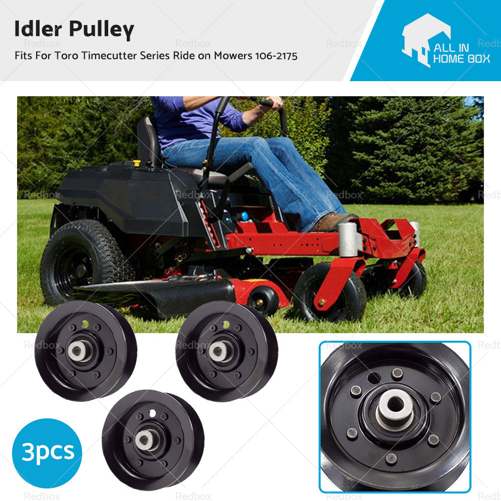 3x Idler Pulley For Toro Timecutter Series  Z4200 Z5000 Ride on Mowers 106-2175