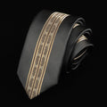 Casual Tie Men's Korean-style Narrow 6cm Black Red Positioning Stripe Men's Business Dress Professional Small Tie