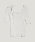 [TWEE] Inlove Asymmetric Off-Shoulder Short-Sleeve Knit