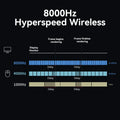 Wireless Gaming Mouse 8K Polling RGB Dock