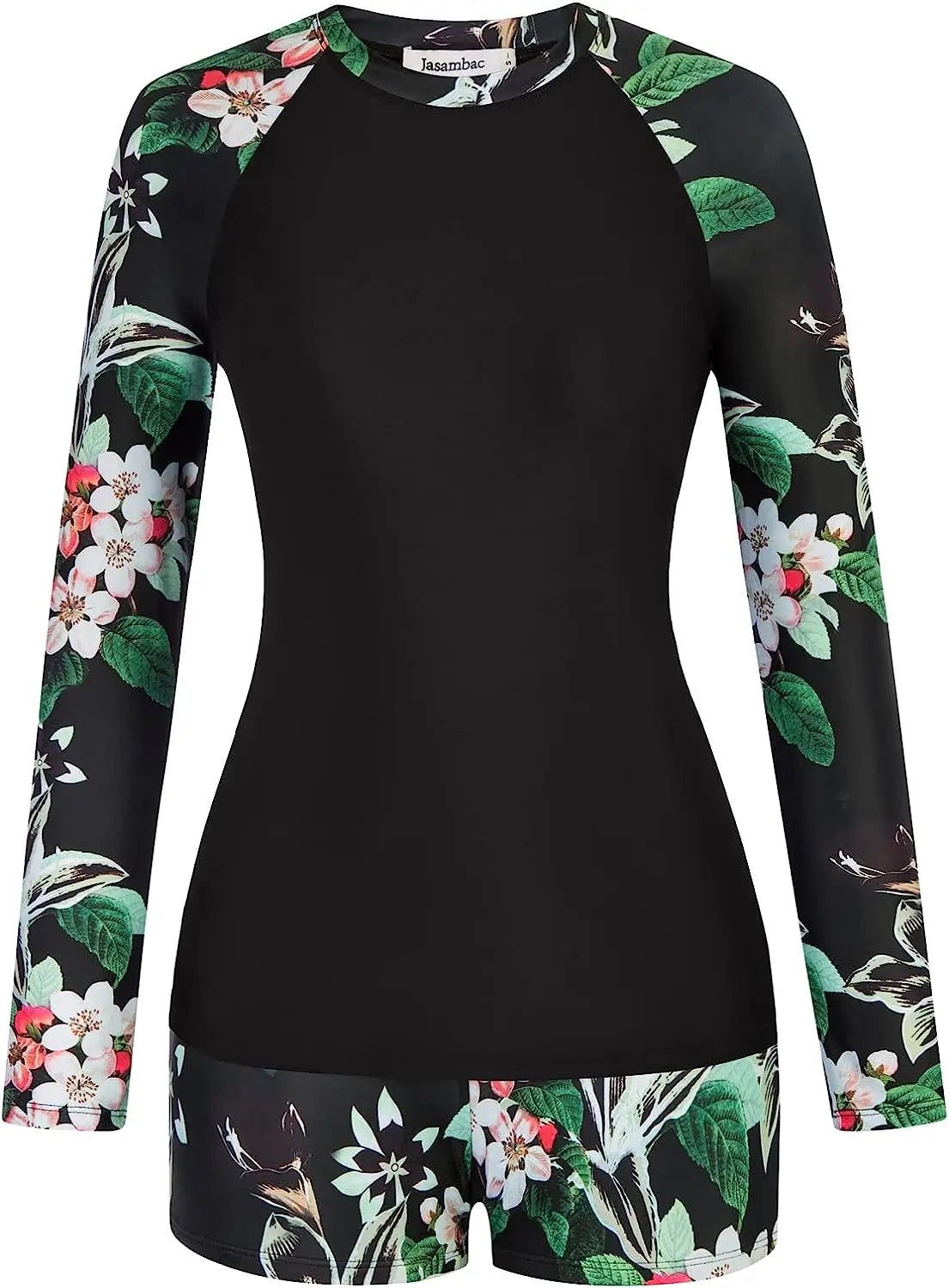 New Print Swimwear Girls Bikini Set Beachwear Surfing Rashguard With Zipper Beach Bating Suit Women Long Sleeve Swimsuit