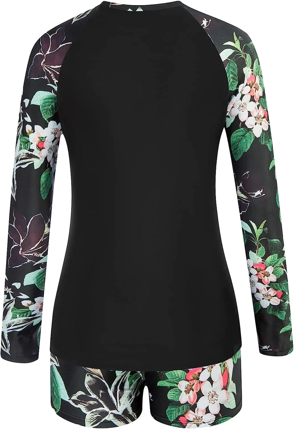 New Print Swimwear Girls Bikini Set Beachwear Surfing Rashguard With Zipper Beach Bating Suit Women Long Sleeve Swimsuit