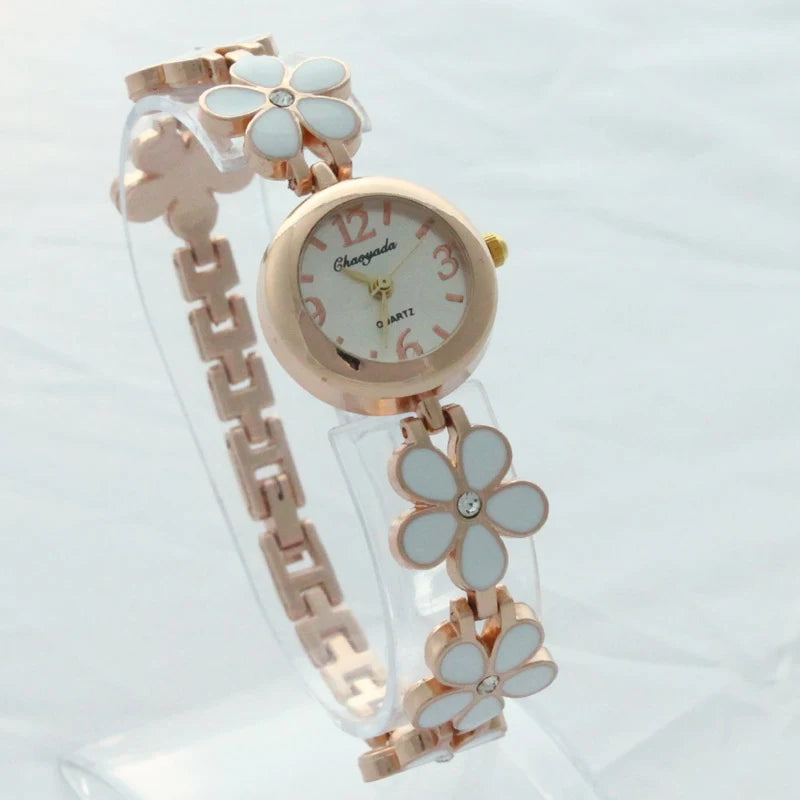 Chaoyada Ladies Lucky Clover Love Crystal Strap Austrian Drilling Women Watches 2017 Luxury Brand Quartz Watches Woman Dress O71