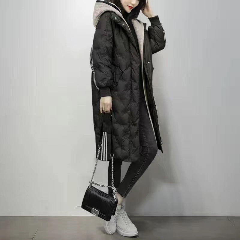 Down Cotton Outwear Women's Mid-Length 2024 Winter New Korean Style Loose Fashionable Thickeneded Casual Women's Jacket
