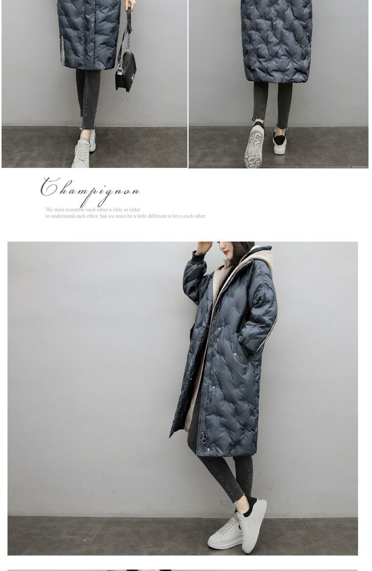 Down Cotton Outwear Women's Mid-Length 2024 Winter New Korean Style Loose Fashionable Thickeneded Casual Women's Jacket