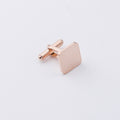 European and American Hot-Selling French-Style Stainless Steel Suit Cufflinks DIY Square Customizable Engraving Cufflinks Jewelry Accessories