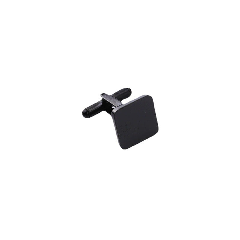 European and American Hot-Selling French-Style Stainless Steel Suit Cufflinks DIY Square Customizable Engraving Cufflinks Jewelry Accessories