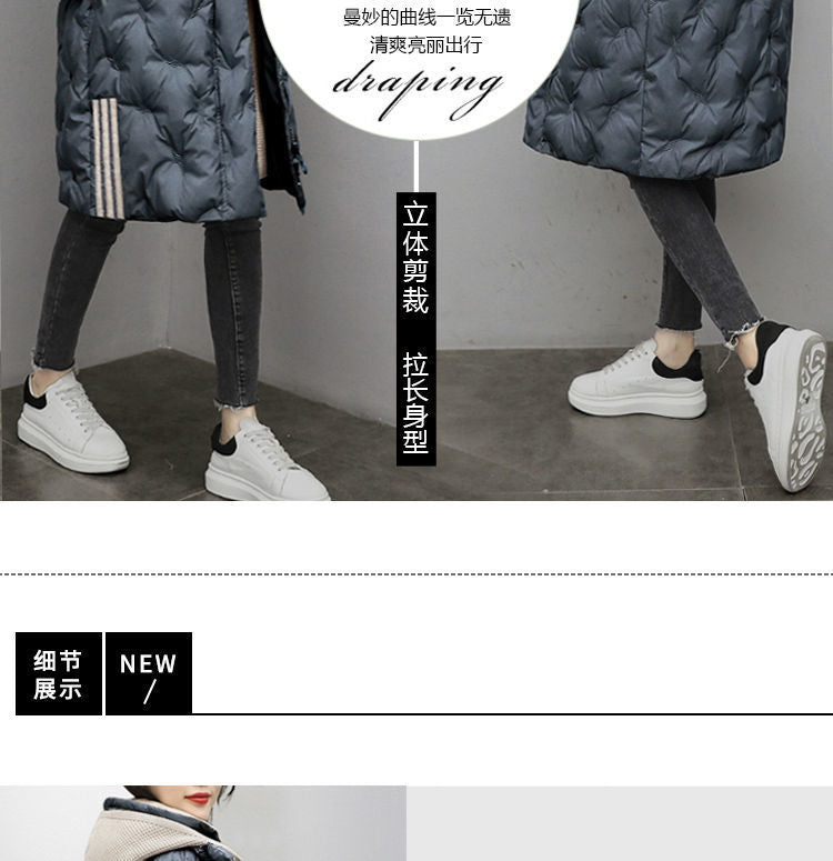 Down Cotton Outwear Women's Mid-Length 2024 Winter New Korean Style Loose Fashionable Thickeneded Casual Women's Jacket
