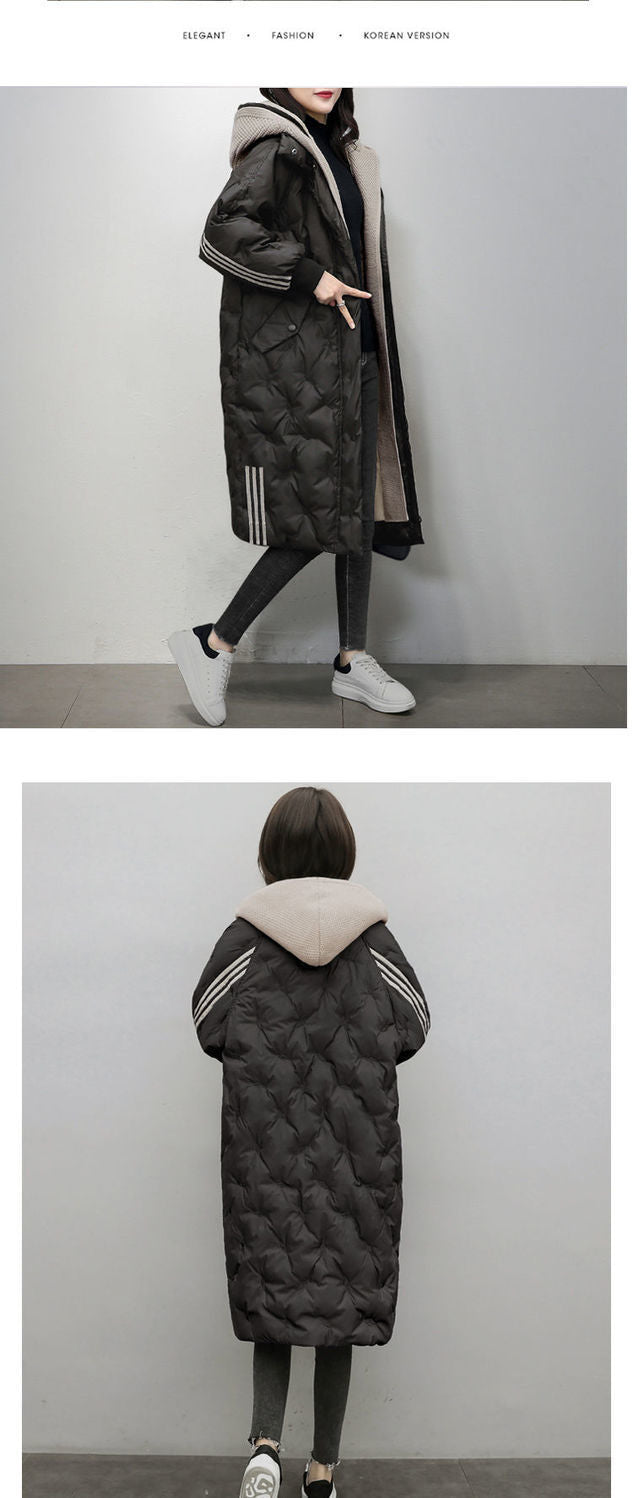 Down Cotton Outwear Women's Mid-Length 2024 Winter New Korean Style Loose Fashionable Thickeneded Casual Women's Jacket