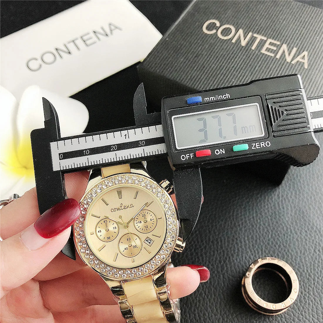 Luxury Top Brand Watches for Women Fashion Rhinestone Women Quartz Watch Elegant Rose Gold Ladies Bracelet Clock Montre Femme