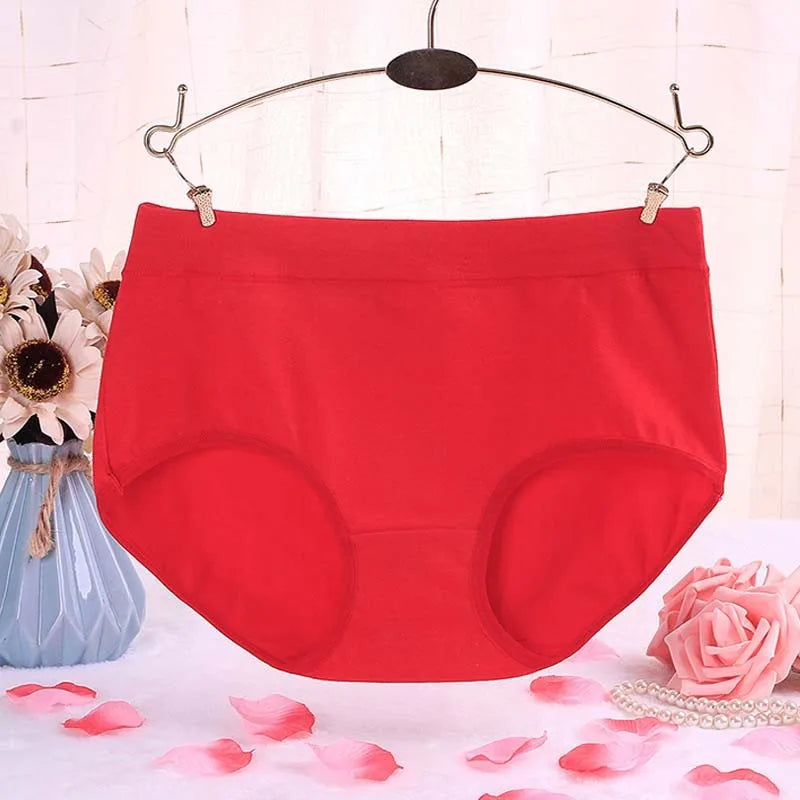 3Pcs/Lot Women's Underwear Cotton Panties For Female Plus Size Briefs Girls Sexy Lingeries Ladies Pantys Solid Color Underpants