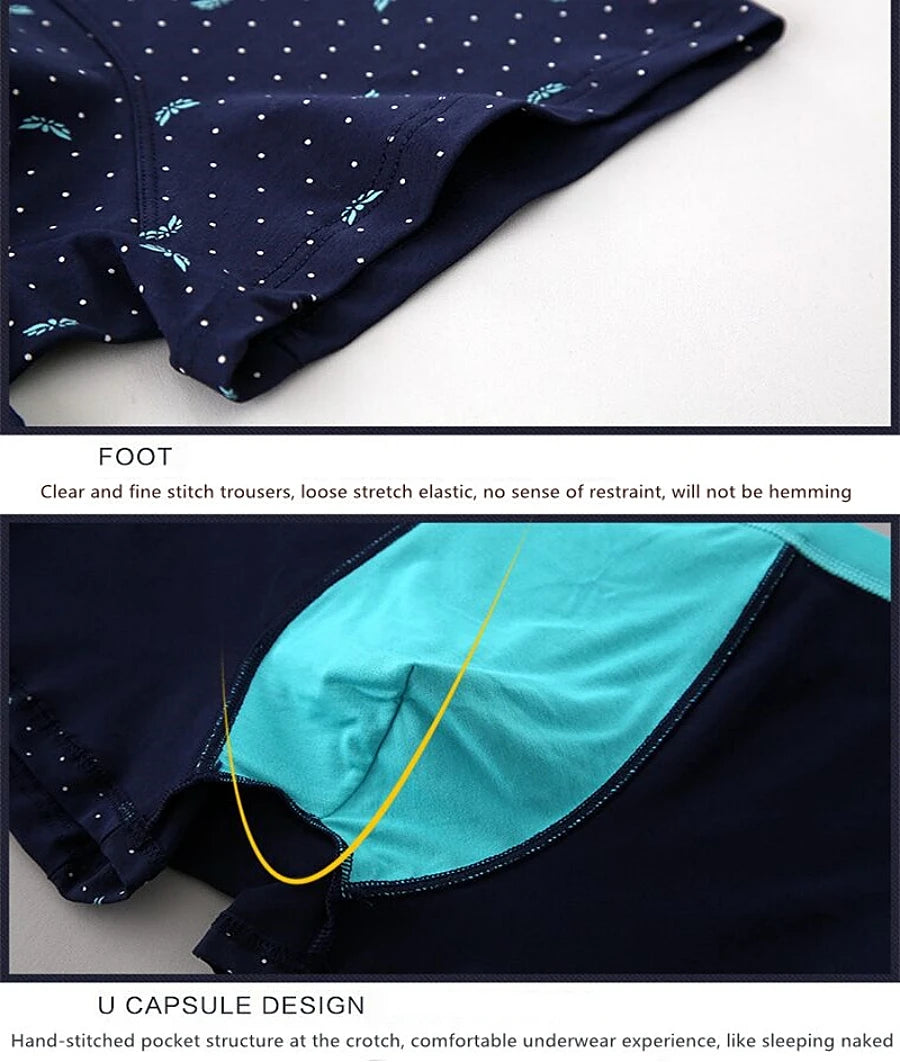 Plus Size Men's 160kg Seamless Panties Cotton Underpants Men Underwear Pure Cotton Boxer Briefs Man Intimate Boxers Mens Brand