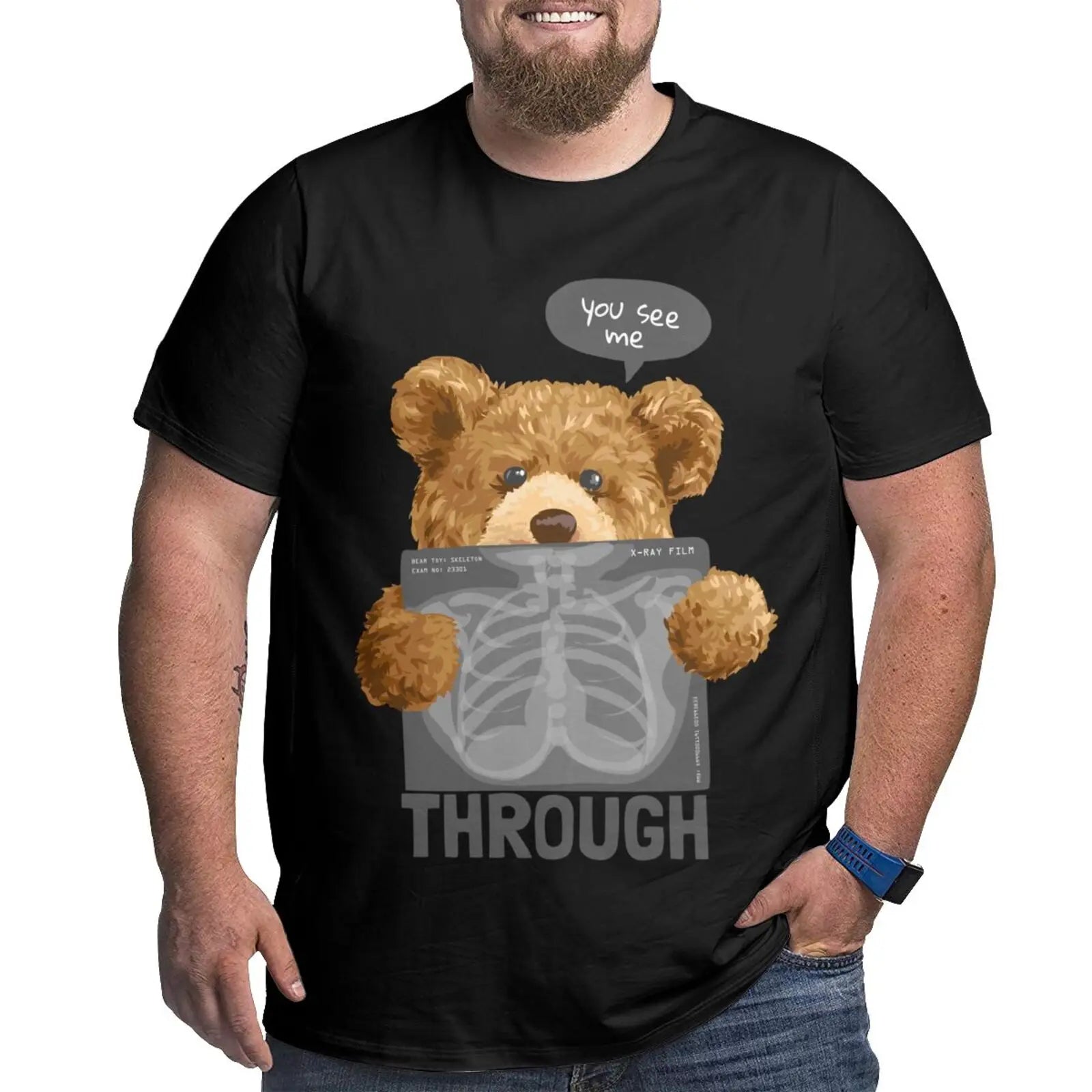 Dinosaur Park Graphic T-shirts for Big and Tall Man Plus Size T Shirts for Big and Tall Man Oversize Top Tees 1X-6X
