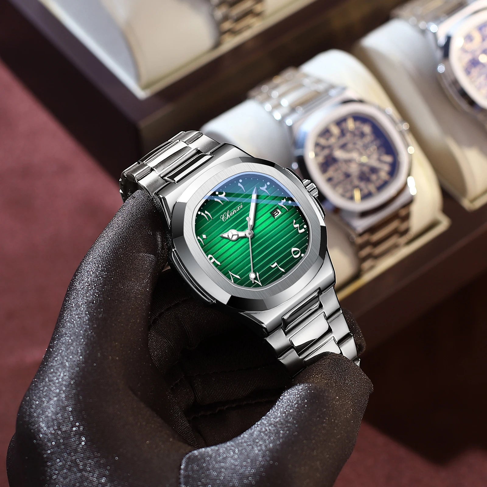 CHENXI NEW Fashion Creative Men's Quartz Watches Luminous Waterproof Date High-end Business Stainless Steel Strap Men's Watch
