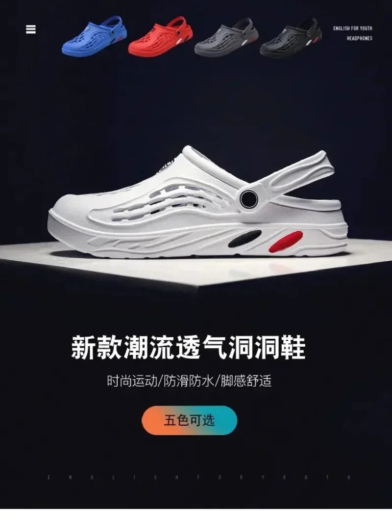Outdoor Sandals for Men and Women Summer Clogs EVA Slippers Plus Size 47 48 49  Men Garden Shoes Beach Sandals Breathable Clogs