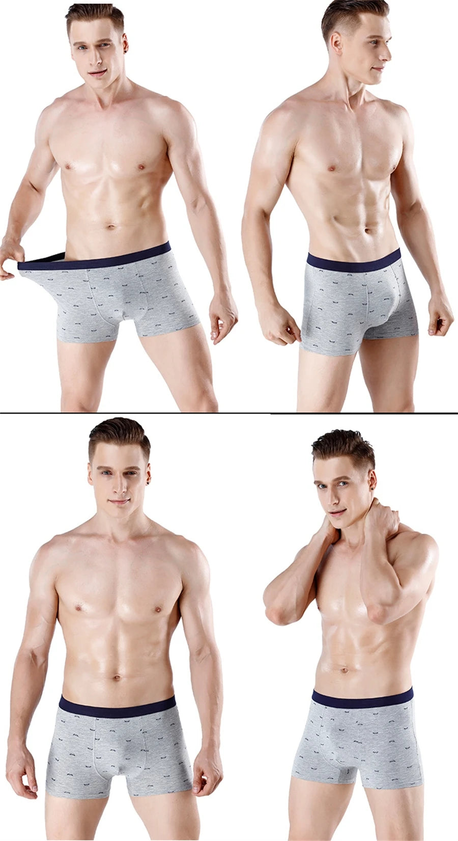 Plus Size Men's 160kg Seamless Panties Cotton Underpants Men Underwear Pure Cotton Boxer Briefs Man Intimate Boxers Mens Brand