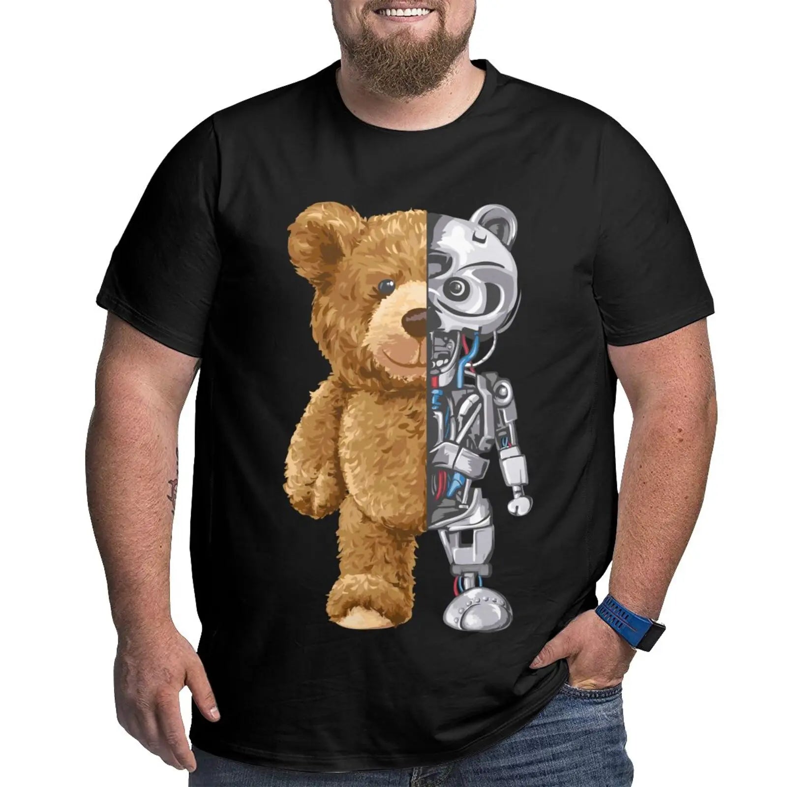 Dinosaur Park Graphic T-shirts for Big and Tall Man Plus Size T Shirts for Big and Tall Man Oversize Top Tees 1X-6X