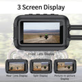 Dual 1080P Motorcycle Cam WiFi + GPS 64 GB Black