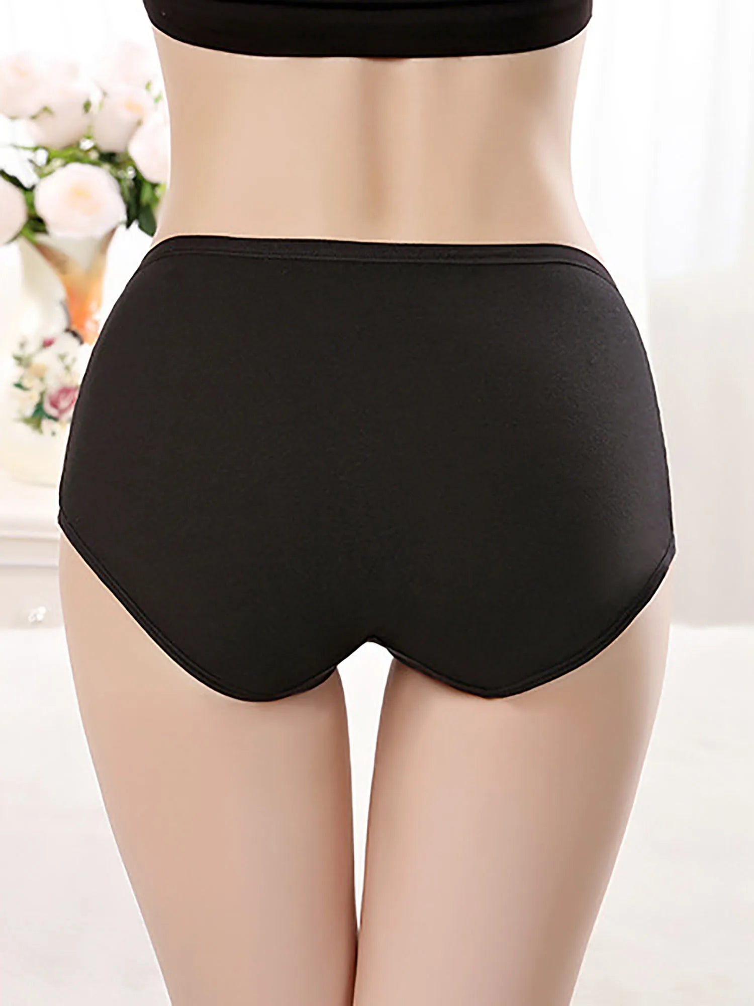 3Pcs/Lot Women's Underwear Cotton Panties For Female Plus Size Briefs Girls Sexy Lingeries Ladies Pantys Solid Color Underpants