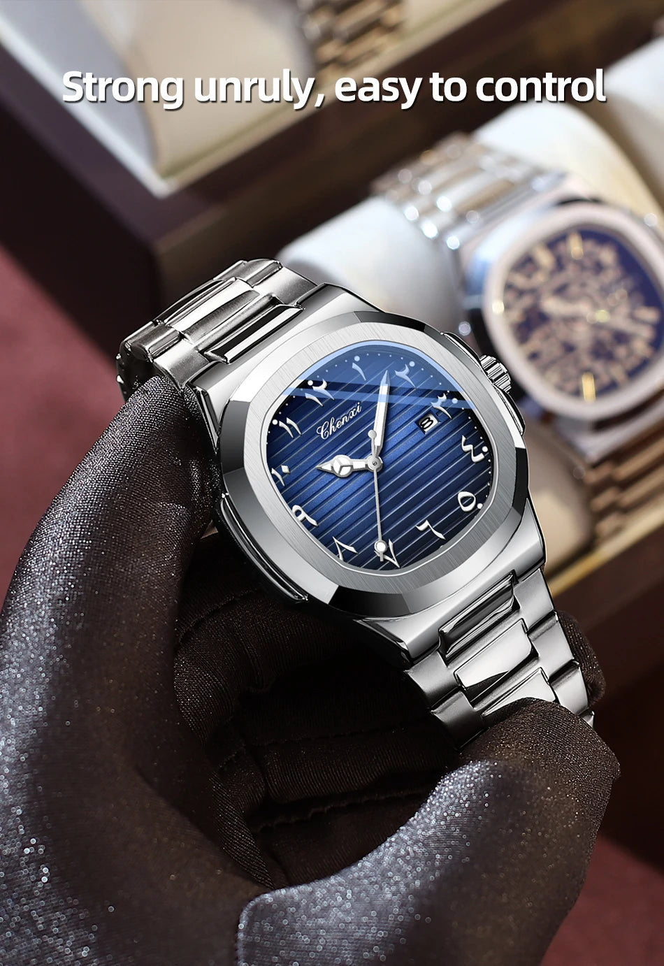 CHENXI NEW Fashion Creative Men's Quartz Watches Luminous Waterproof Date High-end Business Stainless Steel Strap Men's Watch