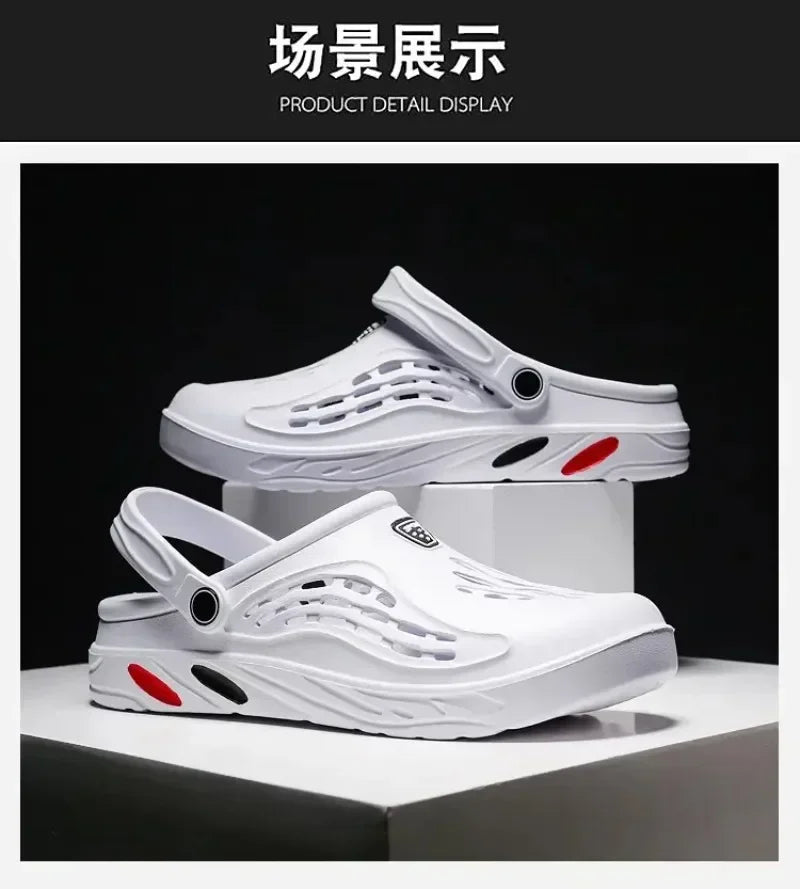 Outdoor Sandals for Men and Women Summer Clogs EVA Slippers Plus Size 47 48 49  Men Garden Shoes Beach Sandals Breathable Clogs