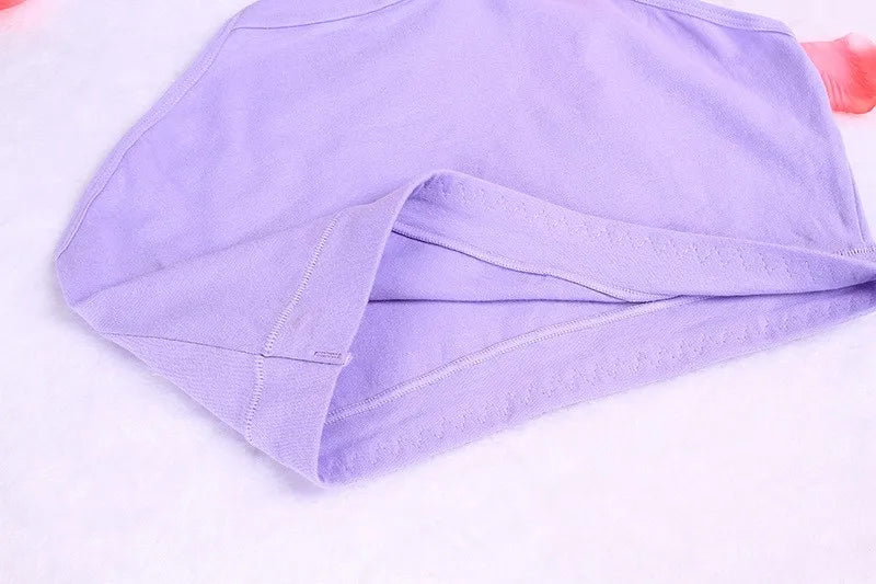 3Pcs/Lot Women's Underwear Cotton Panties For Female Plus Size Briefs Girls Sexy Lingeries Ladies Pantys Solid Color Underpants