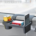 Multifunctional Car Side Door Hanging Organizer with Cup Holder Black