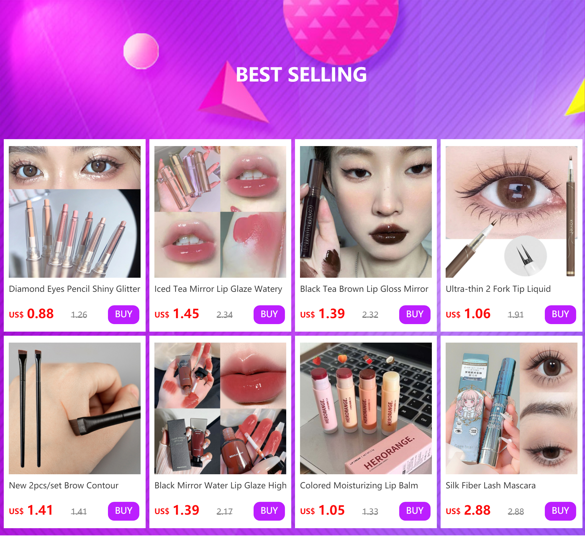 Liquid Lipstick Matte Strawberry Lip Gloss Cosmetic Waterproof Lip Glaze Non-stick Cup Long Lasting Lip Tint 12 Color Lip Makeup