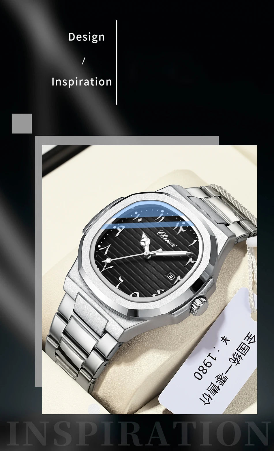 CHENXI NEW Fashion Creative Men's Quartz Watches Luminous Waterproof Date High-end Business Stainless Steel Strap Men's Watch