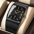 POEDAGAR Luxury Men Watch Stainless Steel Mesh Waterproof Luminous Date Man Wristwatch Fashion Casual Quartz Men's Watches Reloj