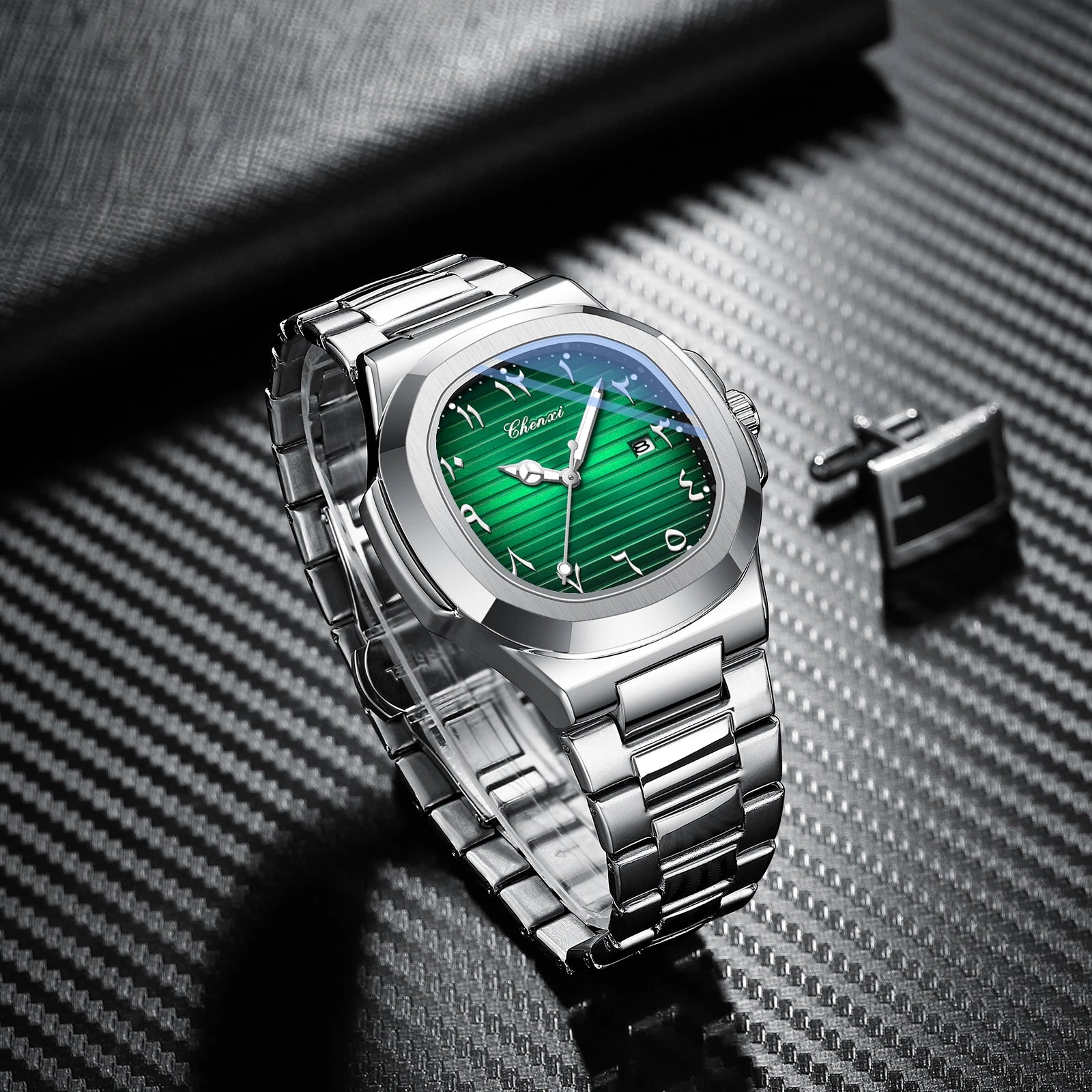 CHENXI NEW Fashion Creative Men's Quartz Watches Luminous Waterproof Date High-end Business Stainless Steel Strap Men's Watch