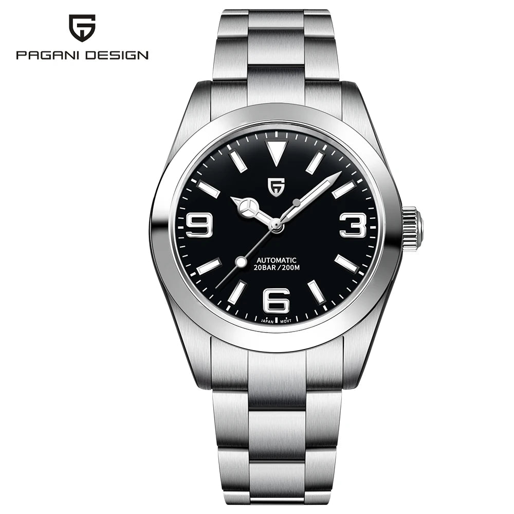 2025 New PAGANI DESIGN 40MM Men Mechanical Wristwatches Top Brand Sapphire Glass AR Coated Automatic Luminous Watch for Men