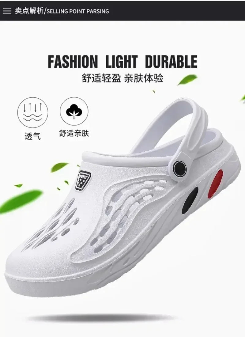 Outdoor Sandals for Men and Women Summer Clogs EVA Slippers Plus Size 47 48 49  Men Garden Shoes Beach Sandals Breathable Clogs