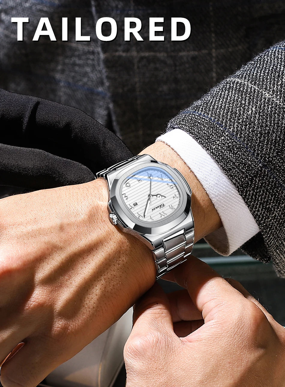 CHENXI NEW Fashion Creative Men's Quartz Watches Luminous Waterproof Date High-end Business Stainless Steel Strap Men's Watch