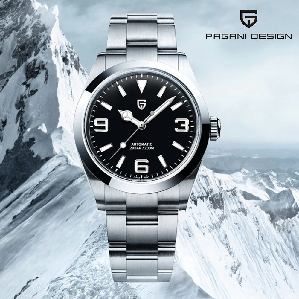 2025 New PAGANI DESIGN 40MM Men Mechanical Wristwatches Top Brand Sapphire Glass AR Coated Automatic Luminous Watch for Men