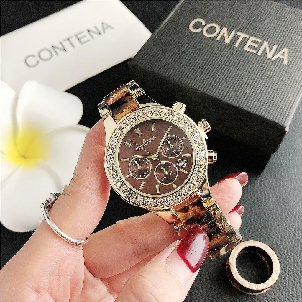 Luxury Top Brand Watches for Women Fashion Rhinestone Women Quartz Watch Elegant Rose Gold Ladies Bracelet Clock Montre Femme