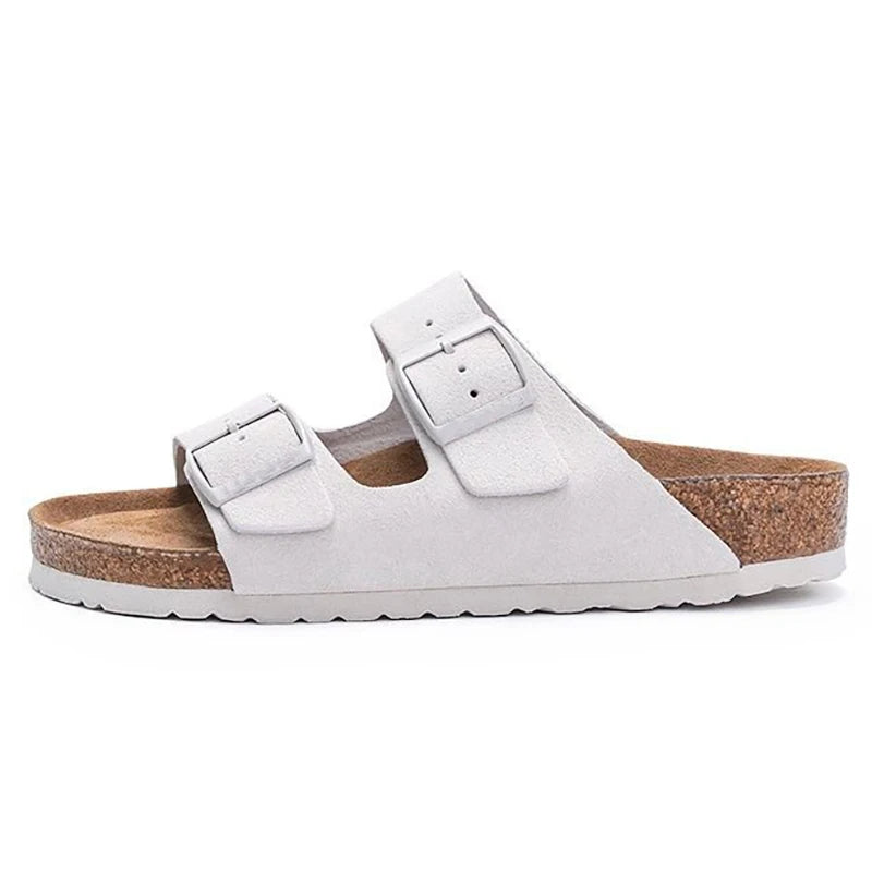 Fashion Men Clogs Shoes Outdoor Classic Cork Slide With Arch Support Beach Sandals Cork Suede Mules Slippers For Women