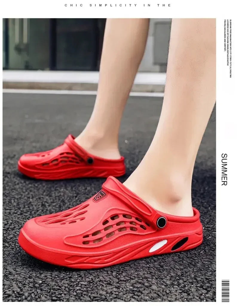 Outdoor Sandals for Men and Women Summer Clogs EVA Slippers Plus Size 47 48 49  Men Garden Shoes Beach Sandals Breathable Clogs