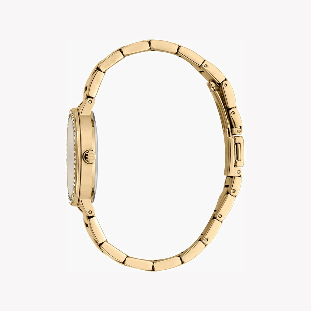 Esprit Women's Gold Stainless Steel Watch, Silver Dial | ES1L228M2045