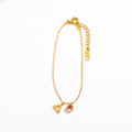 Stainless Steel Women's Birthstone Constellation Bracelet