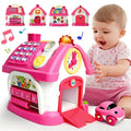 OKREVIEW Toys for 1+ Year Old Girls - Montessori Musical Toys for Toddlers Age 1-2 8-in-1 Multi-Functional House Toys with Sound Lights Music Great Gifts for 1+ Year Old Girls Birthday Xmas